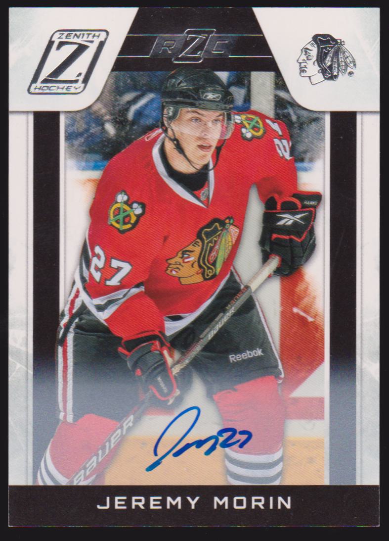 2010-11 Zenith #203 Jeremy Morin AUTO RC 854/999 (image for) 2010-11 Zenith #203 Jeremy Morin AUTO RC 854/999