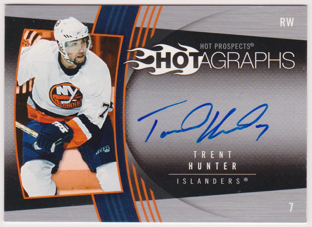 2006-07 Hot Prospects Hotagraphs #HTH Trent Hunter AUTO (image for) 2006-07 Hot Prospects Hotagraphs #HTH Trent Hunter AUTO