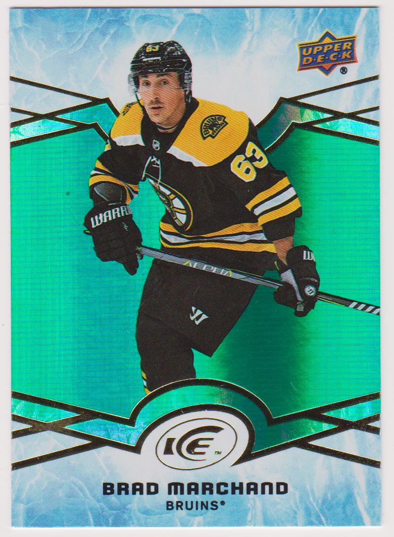 2018-19 Upper Deck Ice Green #6 Brad Marchand (image for) 2018-19 Upper Deck Ice Green #6 Brad Marchand