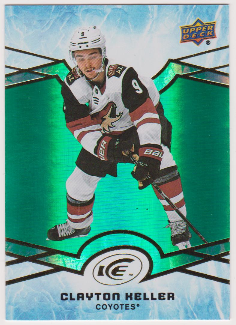2018-19 Upper Deck Ice Green #23 Clayton Keller (image for) 2018-19 Upper Deck Ice Green #23 Clayton Keller