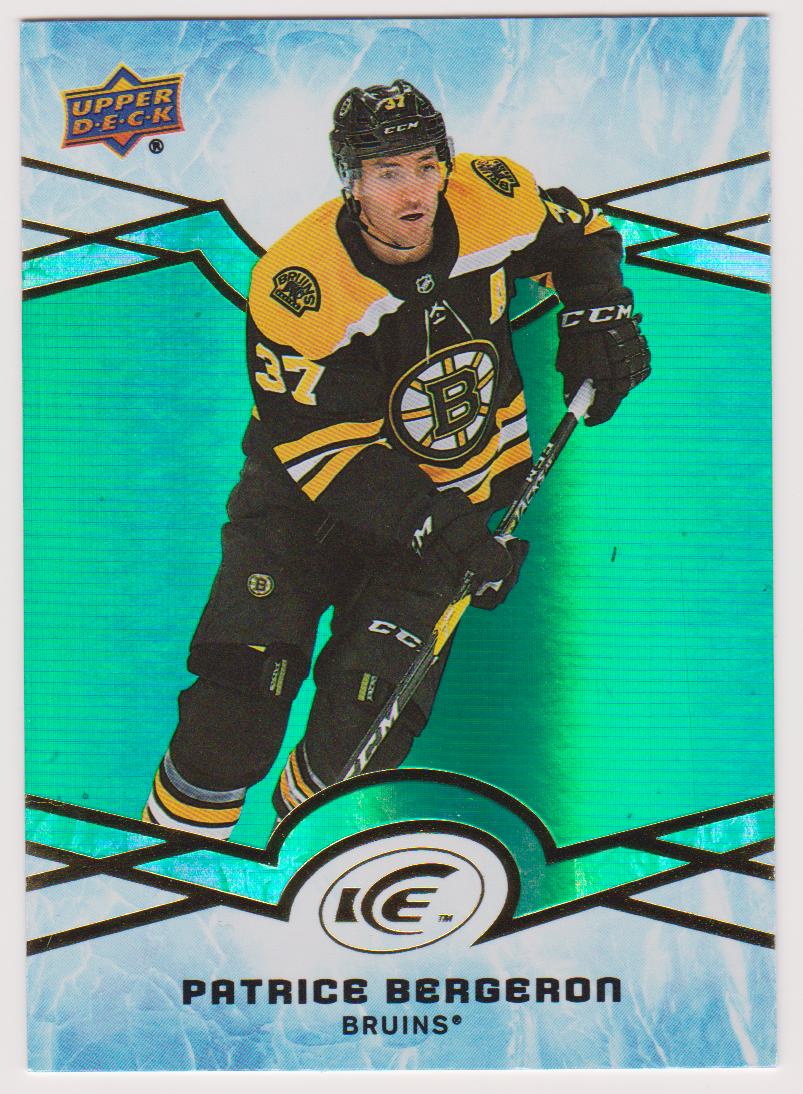 2018-19 Upper Deck Ice Green #26 Patrice Bergeron (image for) 2018-19 Upper Deck Ice Green #26 Patrice Bergeron