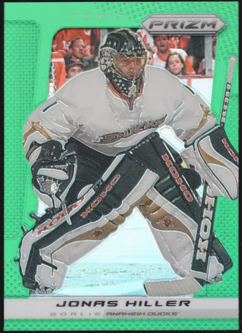 2013-14 Panini Prizm Prizms Green #115 Jonas Hiller (image for) 2013-14 Panini Prizm Prizms Green #115 Jonas Hiller